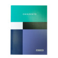 Блокнот CHIAZZATO, А-5, 80л, кл, инт. обл, мат. лам, бирюзовый